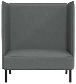 Sofá Highback Cinza Escuro 109x56x121 cm Tecido
