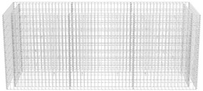 Canteiro elevado/cesto gabião 270x90x100 cm aço