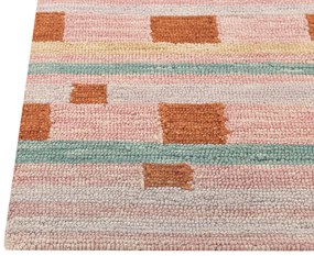 Tapete de lã multicolor 140 x 200 cm YOMRA Beliani