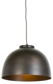 Candeeiro de suspensão industrial castanho 40 cm - Hoodi Industrial