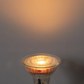Conjunto de 5 lâmpadas LED GU10 50mm transparentes 4,5W 360 lm 2700K