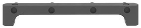 Unidade de prateleiras 5 cubos 103x30x72,5 cm tecido cinzento