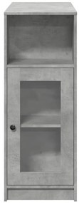 Mesa de bar c/ prateleiras derivados de madeira cinza cimento