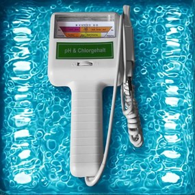 Teste de água para pH e cloro piscinas branco