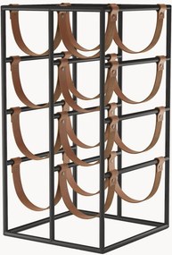 Suporte para garrafas de vinho em pele Umanoff