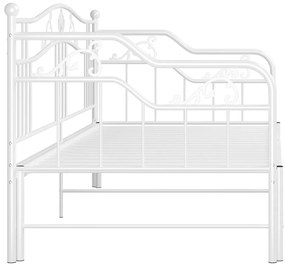 Estrutura sofá-cama de puxar 90x200 cm metal branco