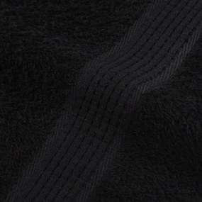 Toalhas de banho 2 pcs 100x150 cm 360 gsm 100% algodão preto