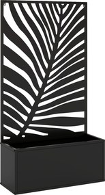 Outsunny Canteiro Elevado Vaso de Plantas com Tela de Privacidade Floreira de Metal, Treliça de Jardim 61 x 23 x 113 cm | Aosom Portugal