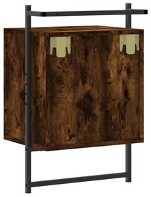 Mesas cabeceira 2 pcs 40x30x61cm deriv. madeira carvalho fumado