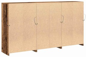Buffet com Luzes LED Madeira Velha 181,5x37x100 cm Madeira Engenharia