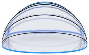 Cúpula de piscina oval 620x410x210 cm