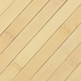 Tapete retangular 60x300 cm bambu cor natural clara