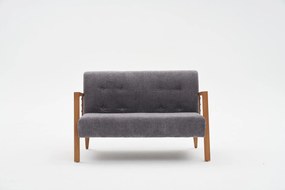 Sofá de 2 Lugares Kemer – Cinzento – 114x80x85 cm