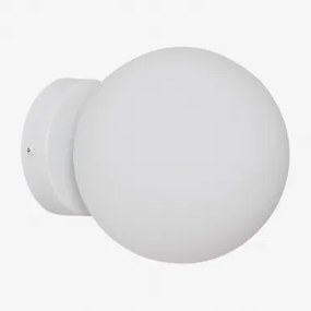 Aplique De Parede Para Casa De Banho Em Aço Inoxidável Com Bola De Cristal Uvol Traditional Branco - Sklum