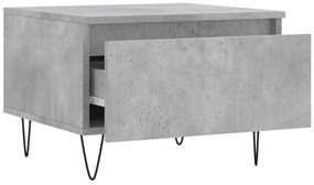 Mesas de centro 2 pcs 50x46x35 cm deriv. madeira cinza-cimento