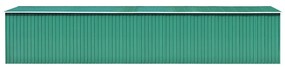 Abrigo de jardim 257x990x181 cm aço galvanizado verde