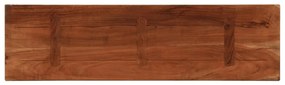 Tampo de mesa retangular 110x30x3,8cm madeira recuperada maciça