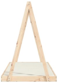 Estrutura de cama infantil 90x190 cm madeira de pinho maciça