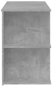Secretária 140x50x75 cm derivados de madeira cinza cimento