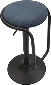 BANCO DE BAR COM ELEVADOR DESTINY NAVY Ø 41X61-83 CM AZUL E PRETO