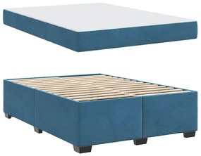Estrutura da Cama Outros Azul escuro 160 x 200 cm Veludo