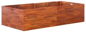 vidaXL Canteiro elevado de jardim 200x100x50 cm madeira de acácia