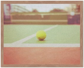 Fotografia emoldurada Ball on Court, vários tamanhos