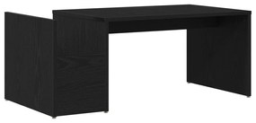 Mesa de Centro vidaXL Preta Carvalho 90x45x35 cm em Madeira de Engenha