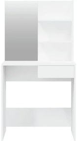 Toucador com espelho 74,5x40x141 cm branco
