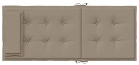 Almofadões cadeira encosto alto 6pcs oxford cinza-acastanhado