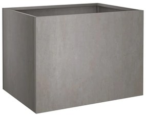 Vaso/floreira 62x47x46 cm aço corten