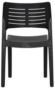 Cadeiras de jardim 2 pcs polipropileno antracite