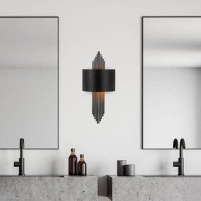 Aplique de Parede 620 – Preto – 75 x 10 x 22 cm