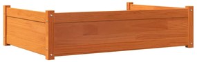 Cama para cães 105,5x75,5x28 cm madeira de pinho castanho mel