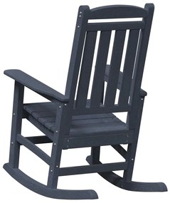 Cadeiras de Balanço vidaXL 2 pcs Azul-marinho 70x92x107.5 cm HDPE
