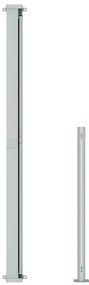 Toldo lateral retrátil para pátio 220x300 cm creme