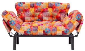 Sofá-Cama de 2 Lugares Nitta – Multicolor – 155x80x70 cm