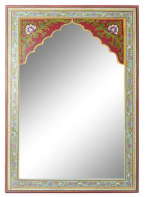 Espelho de Parede Dkd Home Decor Vermelho Madeira Mdf (40.5 X 1.5 X 56 cm)