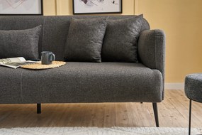 Sofá de 3 Lugares Revos – Antracite – 200 cm x 80 cm x 100 cm