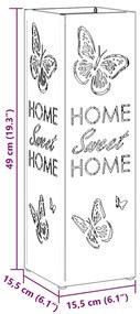 Suporte para Guarda-chuva Rosa Metal Padrão Inserções Decorativas