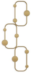 Gancho de Parede em Metal Lizzard – Dourado – 28 x 5 cm