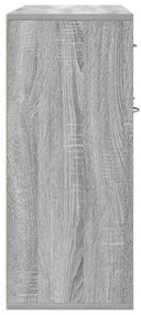 Aparador 88x30x70 cm derivados de madeira cinzento sonoma