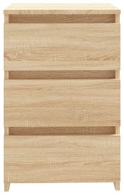 Mesas cabeceira 2pcs derivados de madeira carvalho sonoma