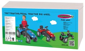 Tractor a pedais para crianças Big Wheel Azul