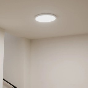 Candeeiro de teto branco 22,5 cm com LED regulável em 3 níveis IP44 - Steve