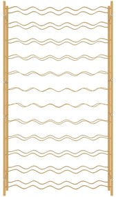 Garrafeira para 72 garrafas metal dourado