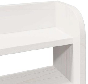 Cama sem colchão 100x200 cm madeira de pinho maciça branco