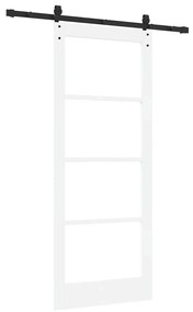 Porta Deslizante vidaXL com Conjunto de Ferragens 'ORKDAL'Branca 83x20