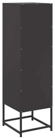 Aparador alto 36x39x123 cm aço preto