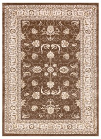 Tapete MEFE moderno  2312 Ornamento, quadro - Structural dois níveis de lã bege escuro